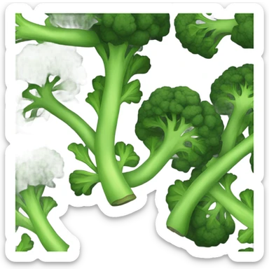 black broccoli sticker