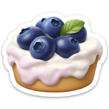Blueberry cream sticker