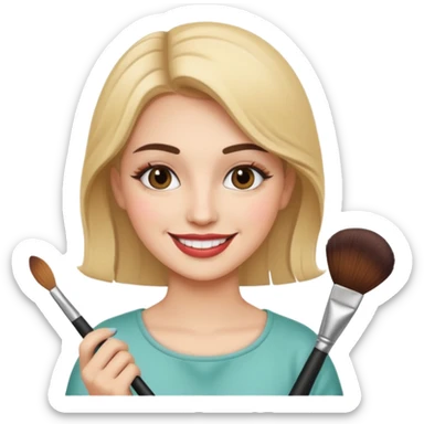 makeup artist sticker
