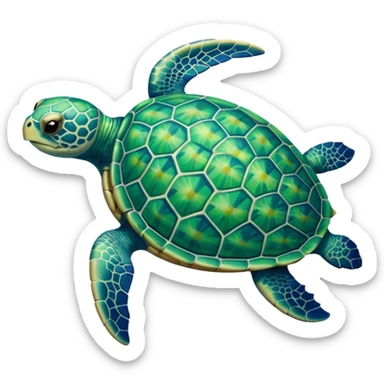 Sea turtle sticker