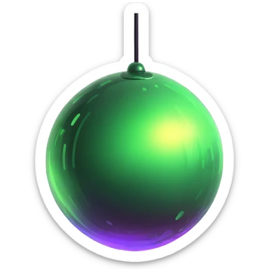 slime disco ball, glossy and fun sticker