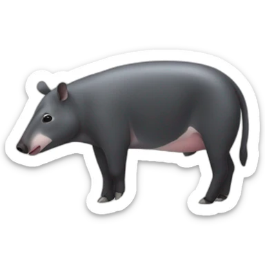 Hungry tapir sticker