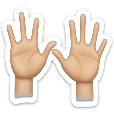 Fait le signe de pnl avec les deux mains  sticker