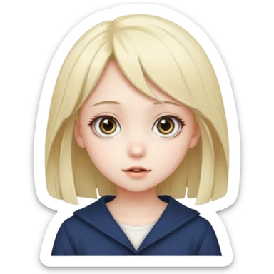 Cute anima girl  sticker