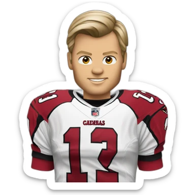 Avicii with a “Arizona Cardinals NFL shirt” sticker