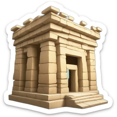 temple maya ek' balam sticker