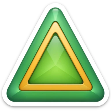 change color to green from red for 🔺 with same size sticker