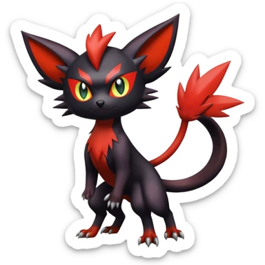 Noivern-Litten-Zorua full body sticker