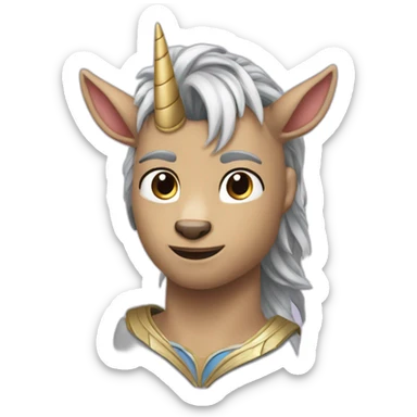 Licorne eryn noah meuh meuh mahe la nordique sticker