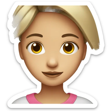 girl with heart sticker