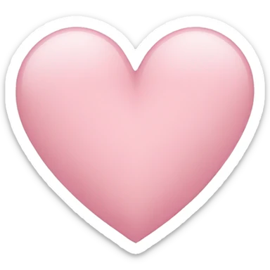 Light pink heart sticker