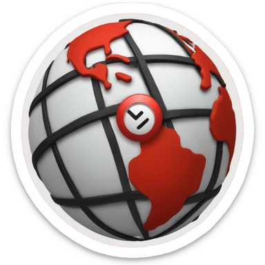 Pokeball globe sticker