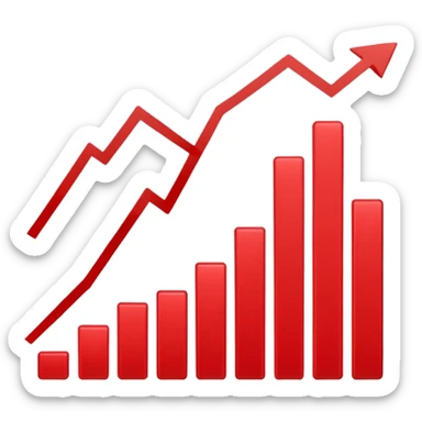 chart going down sticker