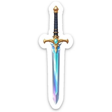 celestial energy magic fated sword sticker