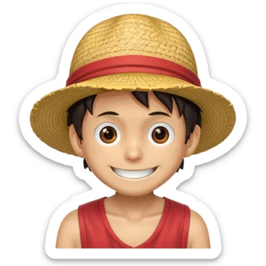 J’aimerais que tu me crées un emoji sur Monkeydi Luffy sticker