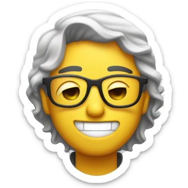 Person winking while dabbing  sticker