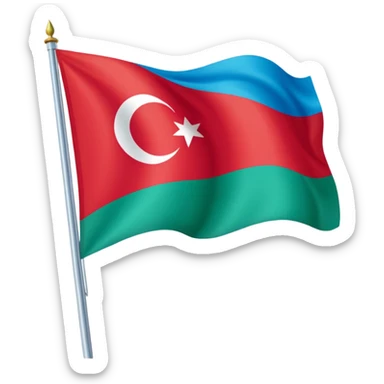 Doğu Türkistan Bayrağı+Türk Bayrağı+Azerbaycan Bayrağı sticker