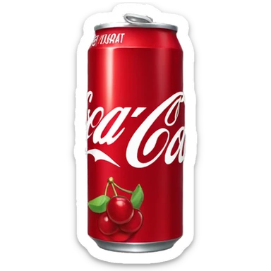 canette de coca cola cherry  sticker
