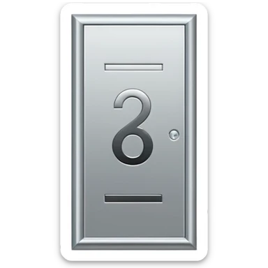 modern house door number sticker