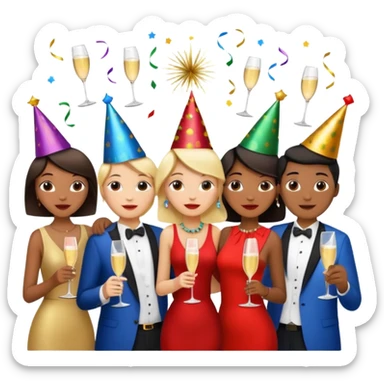 2026 new year eve sticker