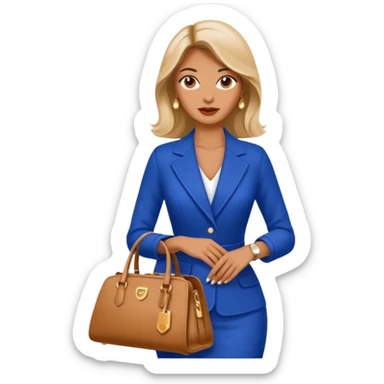 italian fashion with bag sticker