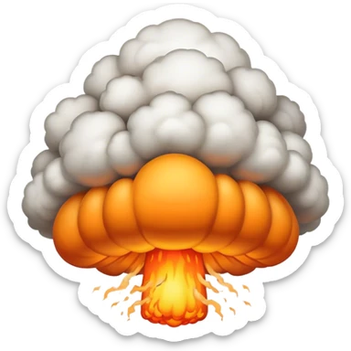a nuclear explosion sticker