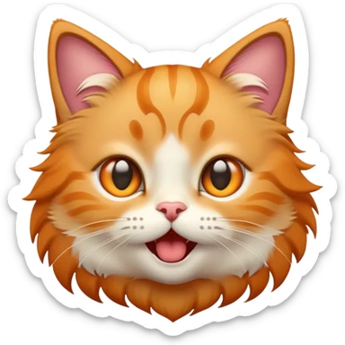 cat emoji with star eyes 😻 + 🤩 sticker