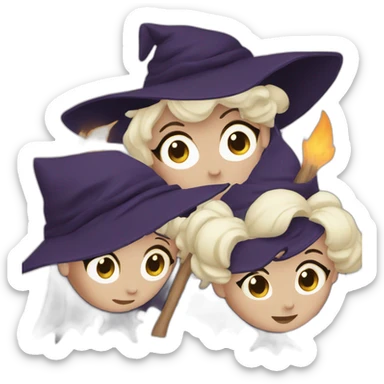 three witches sticker