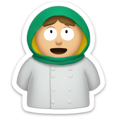 Cartman in kitchen sticker