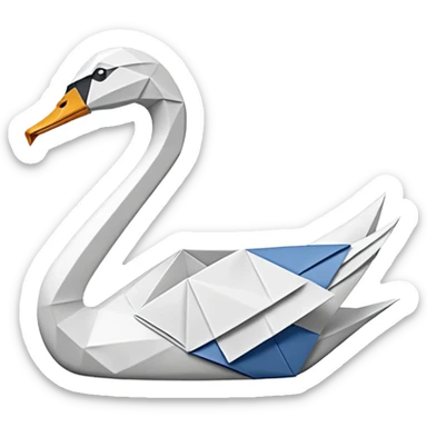 Origami swan like Prison Break version which Michel Scolfild made one. sticker