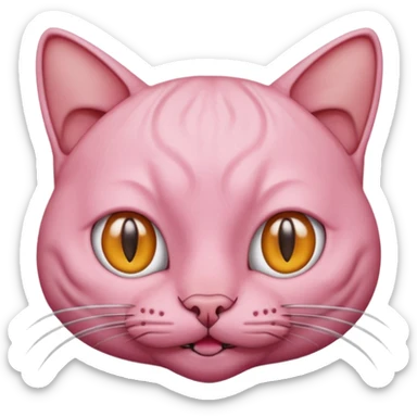 Kel bir kedi  sticker