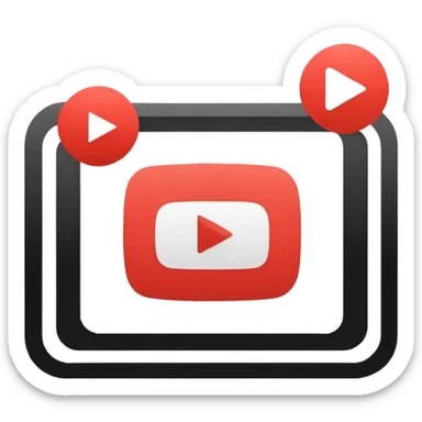 youtube interface in browser sticker