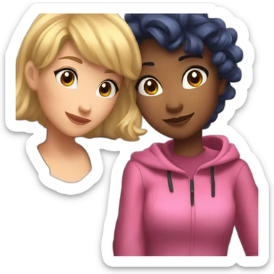 Marinette and adrienne sticker