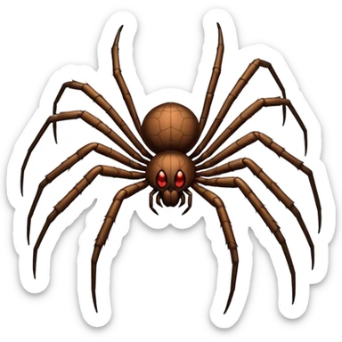 Make a spider crawling sticker