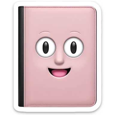 Light Pale Pink budget book sticker