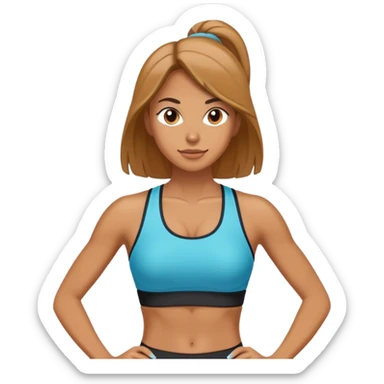 gym girly sticker