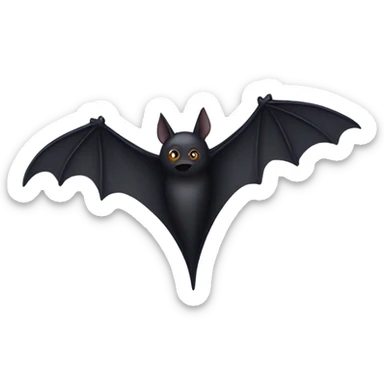 A bat with a raven’s head sticker