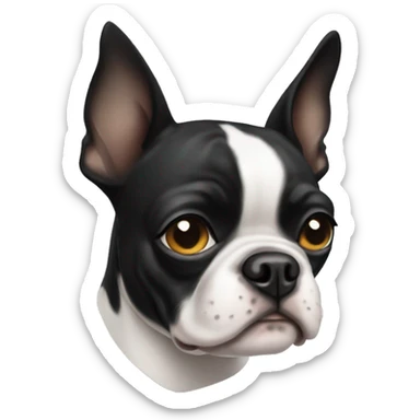 Boston terrier sticker