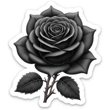 Rosa negra sticker