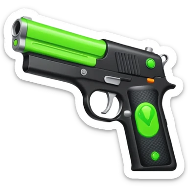  shooter game with this color 9654F4  and neon green sticker