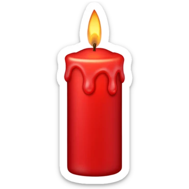 Christmas candle sticker
