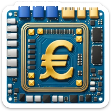 Motherboard euro sign  sticker