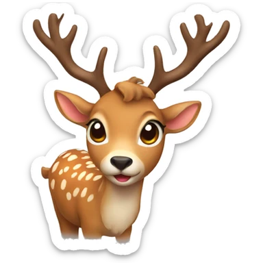 cute deer sticker