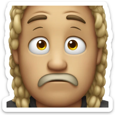 Grossed out emoji sticker