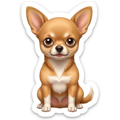 Chihuahua dog muscle sticker