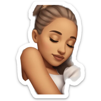 Ariana Grande sleeping sticker