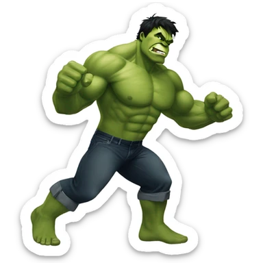 Dacing hulk sticker