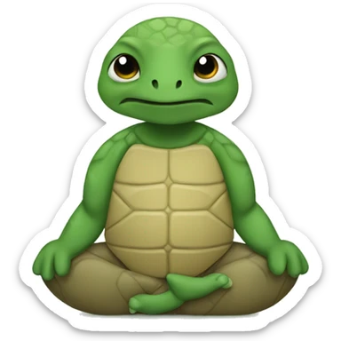 Turtle meditation  sticker
