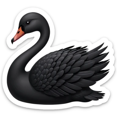 Black swan sticker