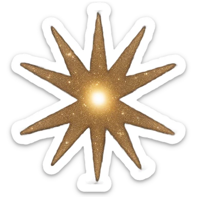 universe with the star in the center sticker